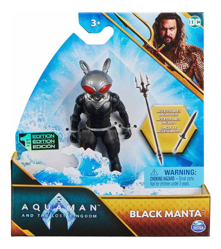 Boneco Arraia Negra 10cm Com Acessórios - Filme Aquaman 2