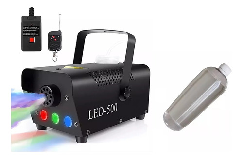 Máquina De Humo Con Luces Led Multicolor 500w + 1l. Liquido 