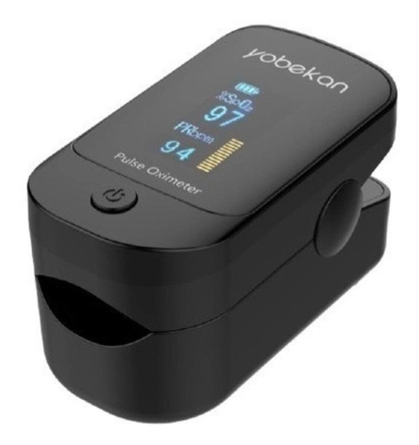 Imagen 1 de 1 de Oxímetro de pulso para dedo Yobekan 303 negro
