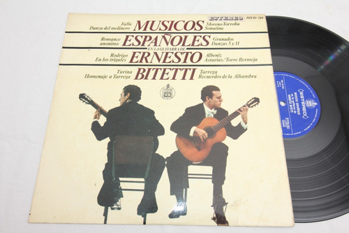 Vinilo Ernesto Bitetti Musicos Españoles Guitarra España Cf