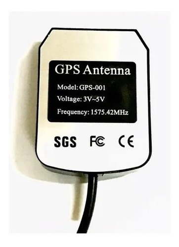 Imagen 2 de 8 de Antena Gps Activa C/conector Sma Alta Ganancia 3mts 3v-5v