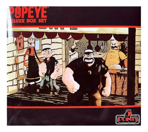 Set Popeye Deluxe Box - Mezco Toyz 5 Points