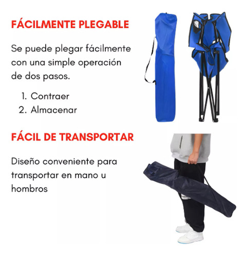 Silla Plegable De Playa Camping Pesca Picnic Con Porta Vaso