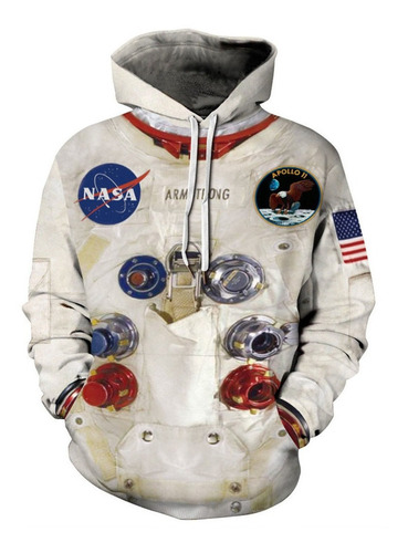 Sudadera De Astronauta Neil Armstrong Nasa Para Cosplay De A