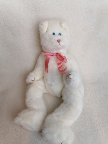 Peluche Original Gato  Ty Ivory 36cm. Artículada