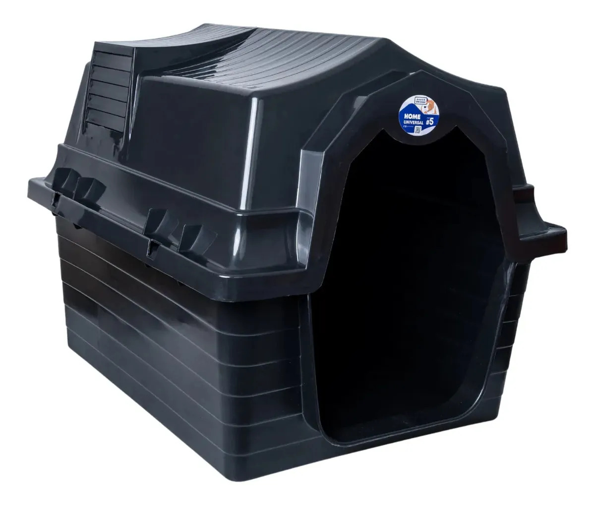 Casinha Cachorro Grande N5 Casa Pet Com Proteção Raios Uv Preto