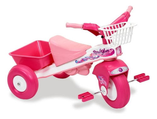 Triciclo Rondi Glam Rosa Plastico Duro Reforzado Irrompible