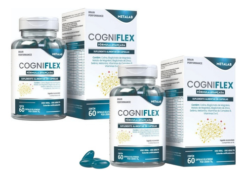 Kit 2x Cogniflex 60cps - Metalab - P/ Memória = Cogmax