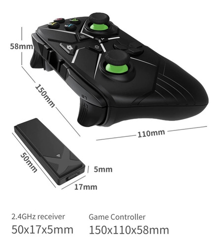 Imagen 9 de 10 de Mando Control Inalámbrico Para Xbox One/x/s/ps3/pc/android