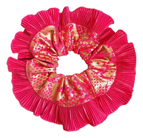 Rumbas Bambas Scrunchies Xl Color Fucsia #3 