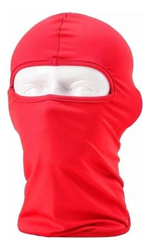 Touca Ninja Mascara Gorro Vermelho Poliéster Capacete