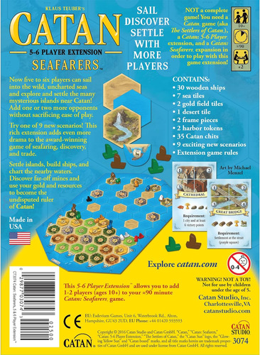 Extension Del Juego De Mesa Catan De 5 A 6 Jugadores