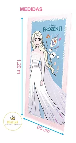 Bolo criança Frozen princesa Elsa - Conjunto 3 toalhas