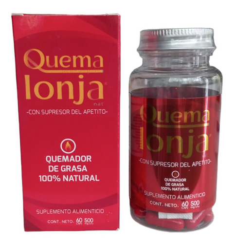 Quema Lonja 60 Caps 500 Mg Producto Natural Raiz De Tejocote