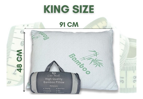 Almohada Memory Foam - Bamboo Hipoalergenica King Size