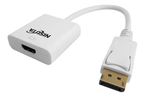 Imagen 1 de 4 de Adaptador Conversor Nisuta Cable Display Port A Hdmi 4k