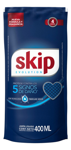 Jabón líquido Skip Evolution repuesto 400 ml