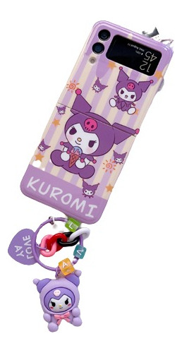 Funda Para Galaxy Z Flip 4 Hello Kitty Kuromi+ Mica Hidrogel