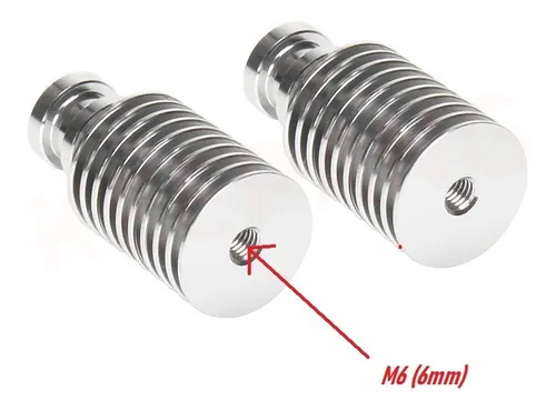 Disipador Extrusor Directo Largo E3dv6 E3d 50mm 3mm M6