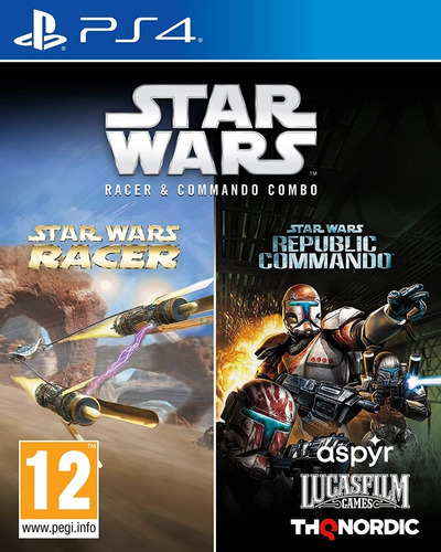 Star Wars Racer And Commando Combo Ps4 / Juego Físico