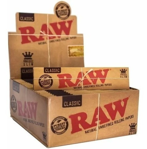 Caixa Fechada Seda Raw Classic King Size Tabacaria Atacado