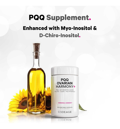 Codeage Pqq Ovarian Harmony Pqq Inositol Coq10 120 Cápsulas