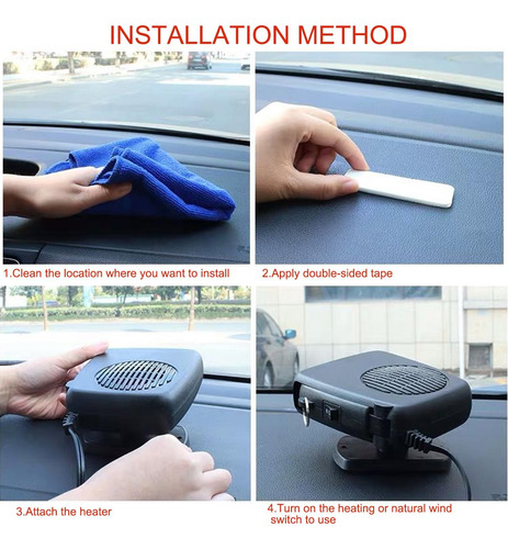 Calentador De Coche 24v Ventilador Portátil Modelo 200w