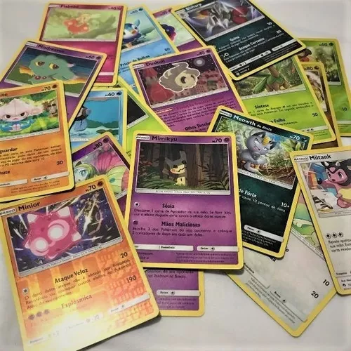 Lote 100 Pokémons 1° Geração - Pokémon TCG Original