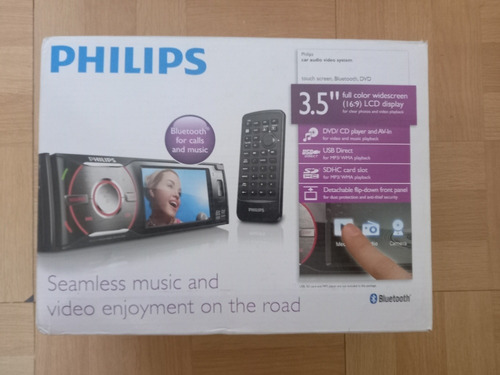 Reproductor Carrodvd 1 Din Philips Bluetooh Tarjeta Sd 50wx4