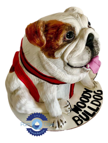 Torta Artesanal Bulldog Inglés Perro Dog