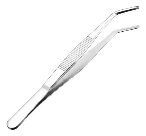 Pinzas De Acero Inoxidable Con Punta Curva Y Dentada