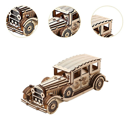 ^ Modelo De Rompecabezas De Madera 3d Kit De Modelo De