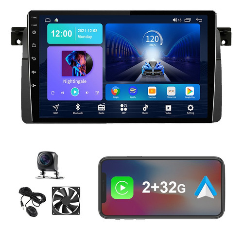 Ekiy D7 Estéreo Para Bmw Serie 3 E46 M3 1998-2005 Carplay Bt