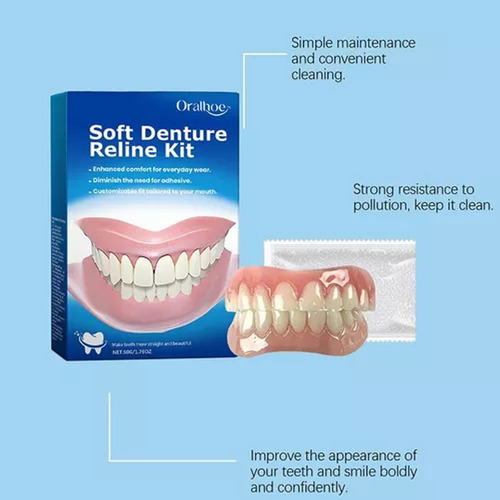 Decora Los Dientes Con Dentaduras Postizas, 1 Pieza
