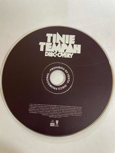 Cd Tinie Tempah Disc-overy. Usado Sin Caratula