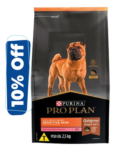 Pro Plan Sensitive Skin Raza Mediana Y Grande 15 Kg