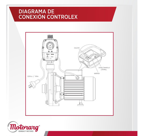 Imagen 5 de 9 de Presurizador Regulable Controlex Motorarg 220 Volts