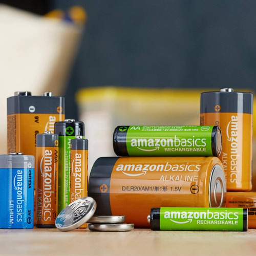 Amazon Basic 9v Pilas Baterias  (2 Unidades ) No Recargables