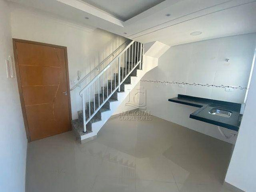 Cobertura Com 2 Dormitórios À Venda, 106 M² Por R$ 375.000,00 - Utinga - Santo André/sp - Co4635