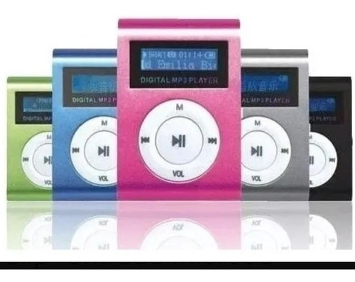 Mini Mp3 Player+fm Shuflle Clip+entrada Microsd Suporta 32gb