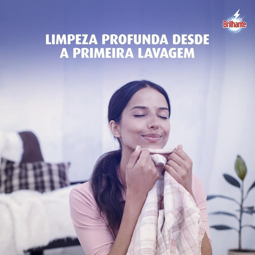 Lava Roupa Brilhante Brancas E Coloridas 1,6kg Grátis 150g
