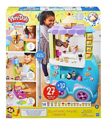 Kitchen Creations Play Doh Carrito De Helados Hasbro