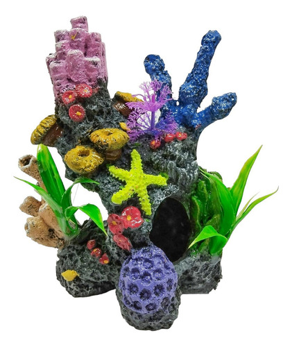 Enfeite Coral Resina Aquário - Lester Rs 441 17x15x7,5cm