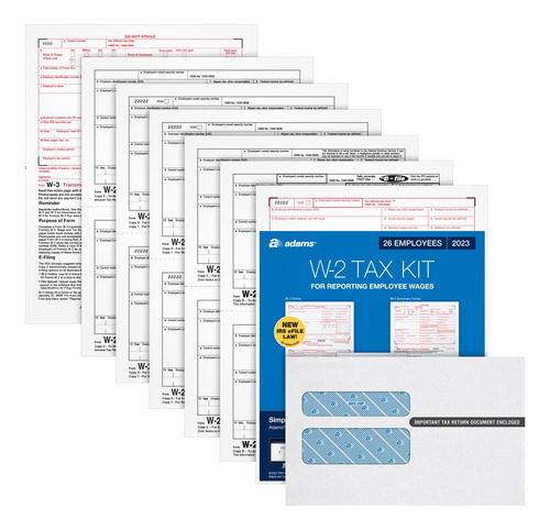 Adams Formularios W2 2023, Kit De Formularios De Impuestos P