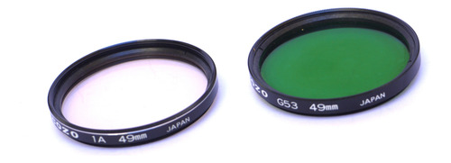 Kit De Filtros De Color 49mm Para Cámara Japon Negro