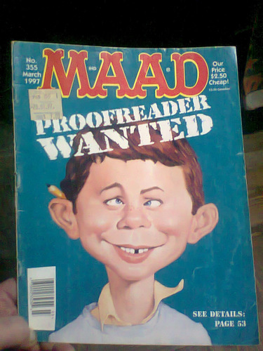 Revista Mad Alfred Neuman Buscado Aragones Jaffee Retro Kxz (Usado)