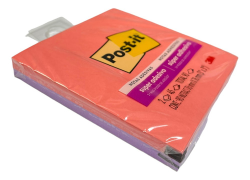 Block Notas Adhesivas Post It Sticky 3x3in Poppy Pink & Lila