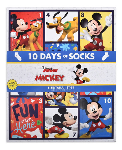 Medias Mickey Mouse Producto Con Licencia Original (10 Par)