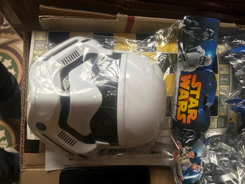 Mascara Stormtropper Niño Pvc Sólido Cinta Elástica Graduabl