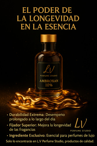 Ambroxan 10% Fijador Premium Perfumista - 100ml Original